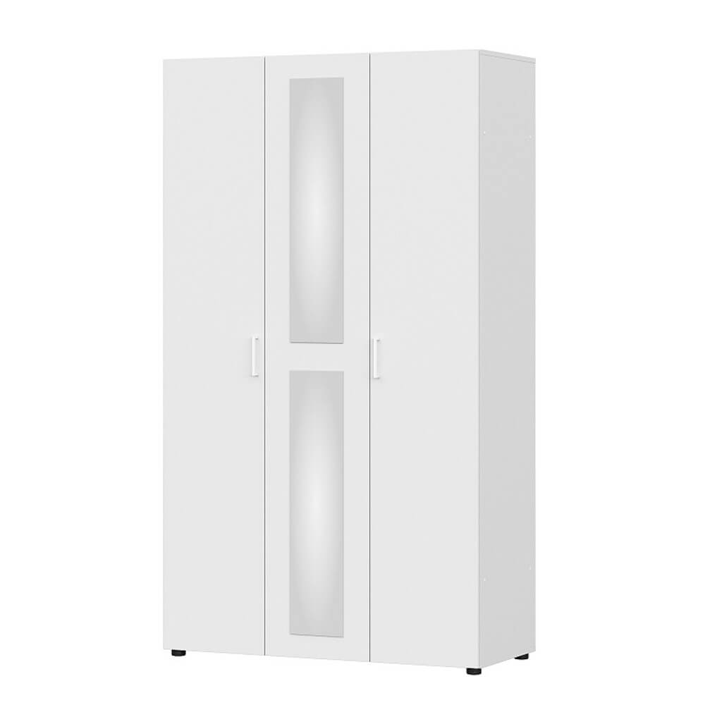 Шкаф трехстворчатый "Токио" Белый текстурный