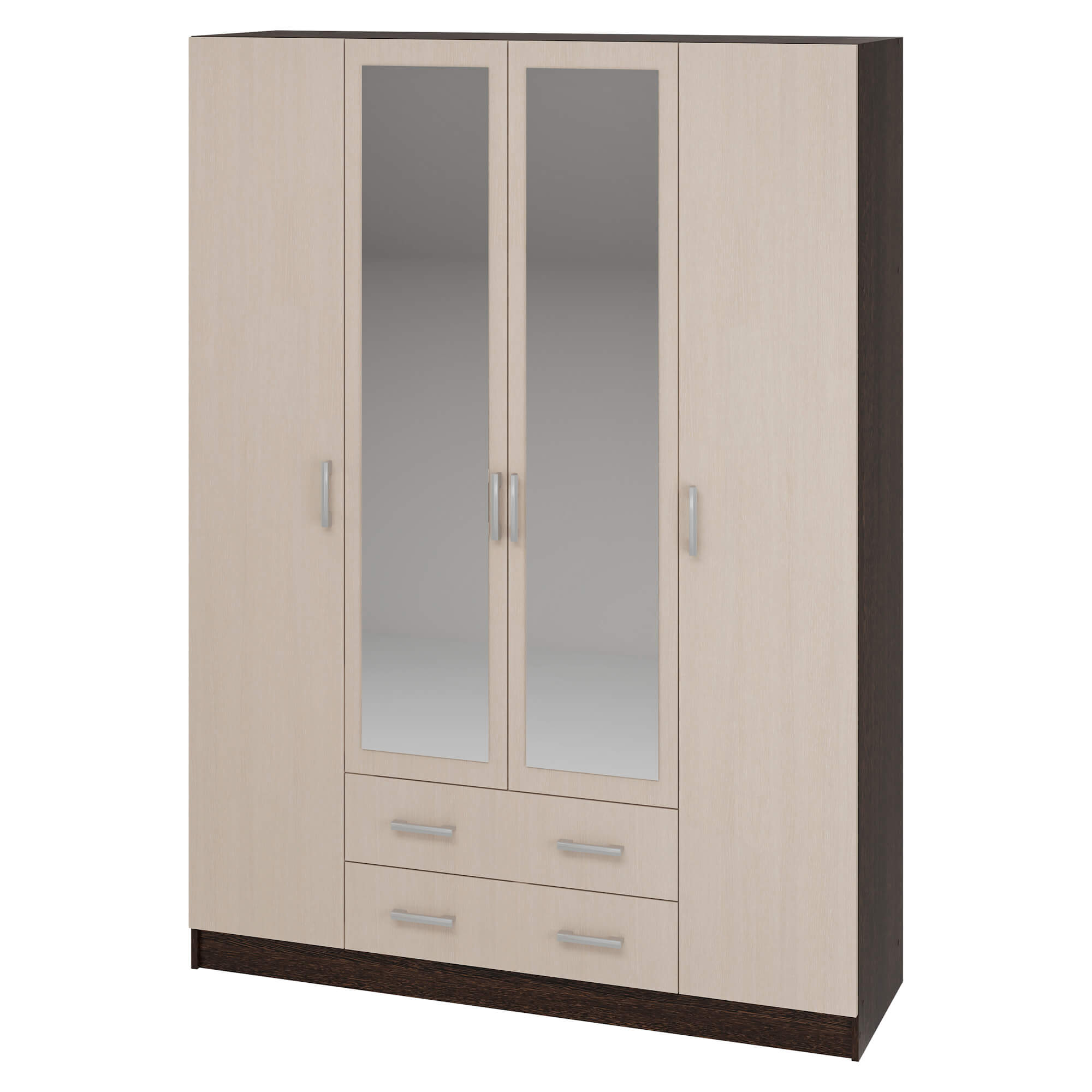 Квадро Шкаф дуб венге/дуб белфорд