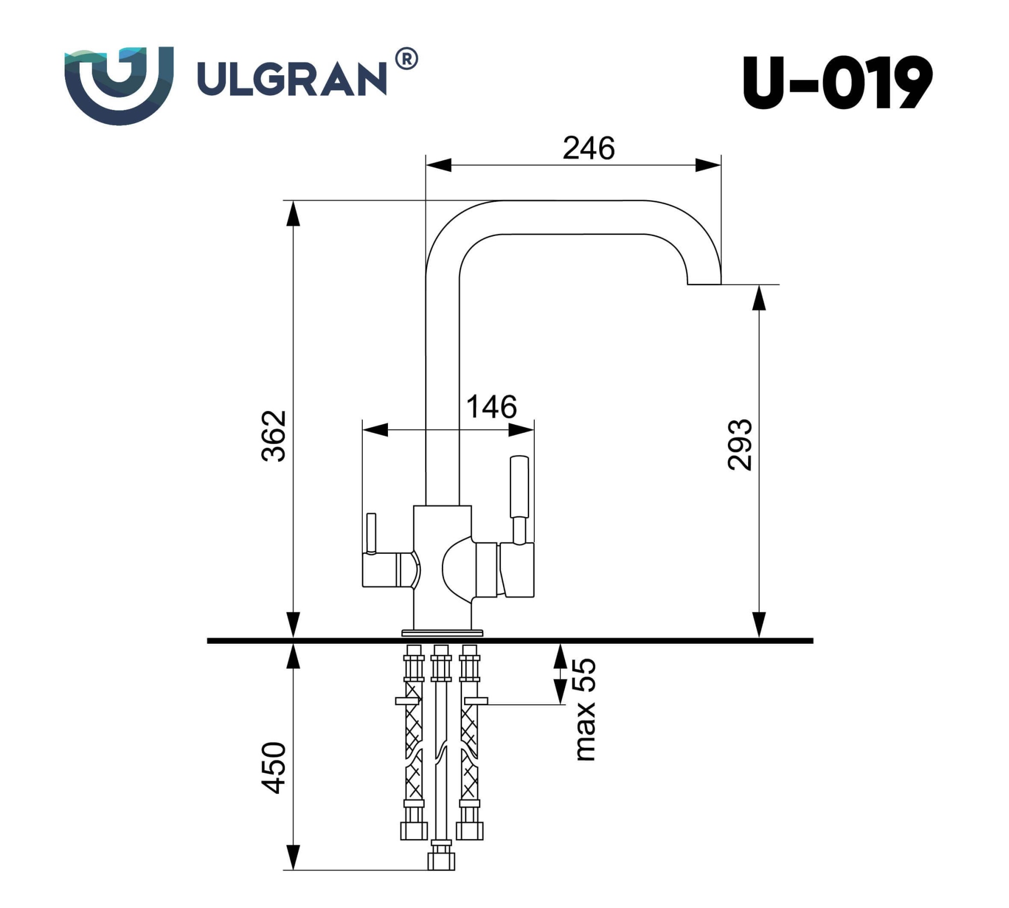 Смеситель ULGRAN U-019